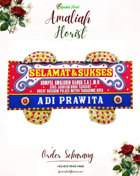 Papan Bunga Ucapan Selamat Walantaka