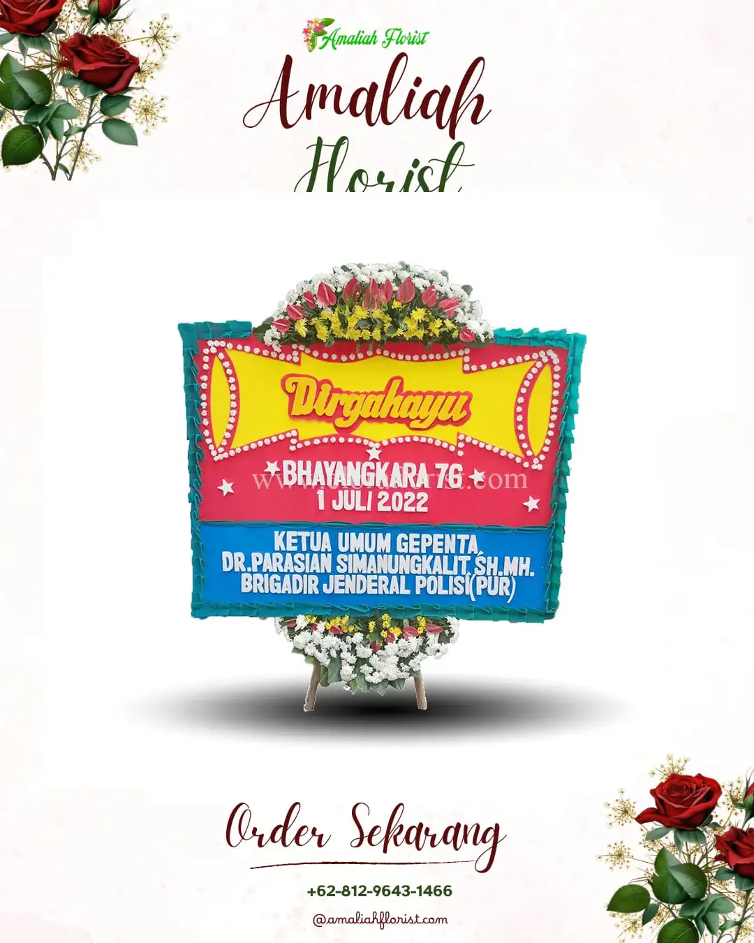 Papan Bunga HUT Ulang Tahun Walantaka
